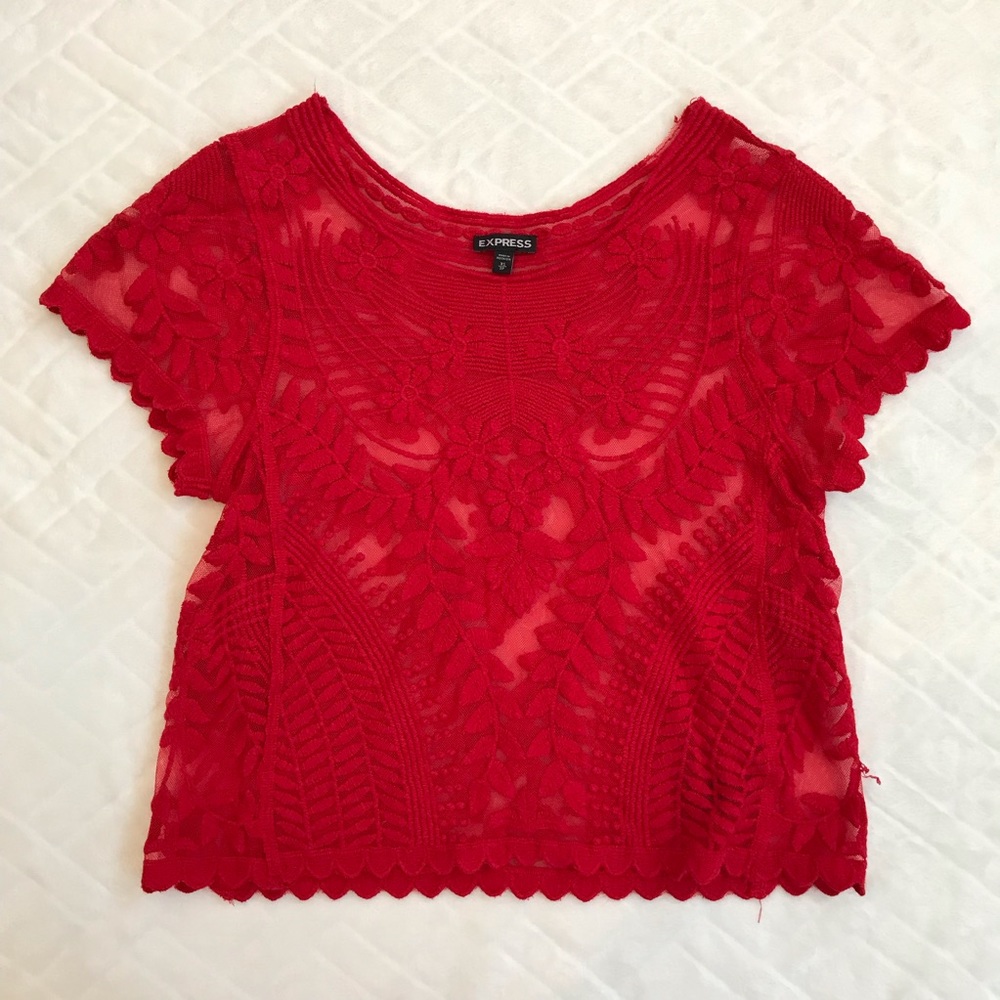 Express lacy top
